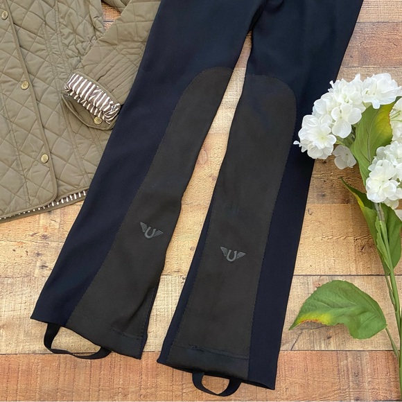 TuffRider Ribbed Boot Cut Tights, Equestrian Riding Pants - Picture 4 of 11